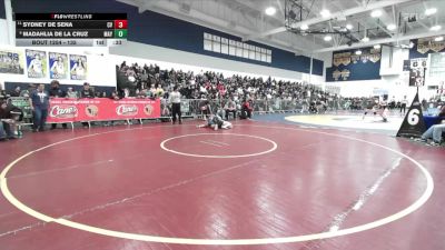 135 lbs Cons. Round 2 - Sydney De Sena, Capistrano Valley vs Madahlia De La Cruz, Mayfair