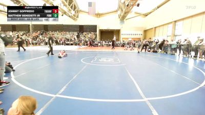 68-M lbs Quarterfinal - Johnny Goffredo, The Hunt Wrestling Club vs Matthew Benedetti JR, Power Half Wrestling Academy