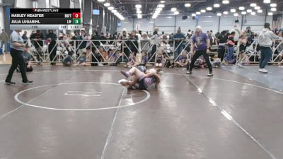 116 lbs Round 2 (10:30am Friday) - Hadley Heaster, Misfits vs Julia Lugabihl, Lady Reapers