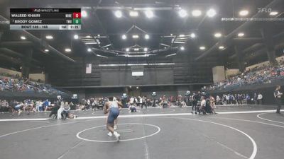 165 lbs Champ. Round 2 - Brody Gomez, Texas Wesleyan vs Waleed Khairi, Midland (Neb.)