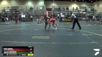 130 lbs Champ. Round 1 - Max Siegel, Elite Athletic Club vs Gilmo Nedziwe, Michigan Gold Pitbulls