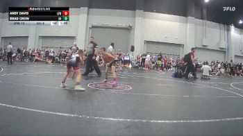 67 lbs Round 4 (8 Team) - Andy Davis, LaFayette Wrestling vs Brad Crow, Grindhouse