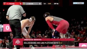 197lbs Match - Jordan Pagano, Rutgers vs Kollin Moore, Ohio State