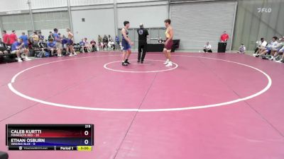 215 lbs 2nd Wrestleback (8 Team) - Caleb Kurtti, Minnesota Red vs Ethan Osburn, Virginia Blue