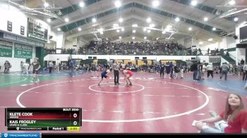 110 lbs Champ. Round 2 - Klete Cook, Weiser vs Kais Frogley, Lewis & Clark