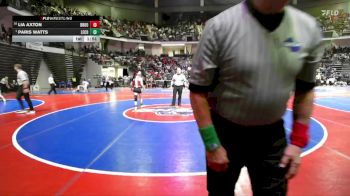 100 lbs Champ. Round 1 - Paris Watts, Lee County vs Lia Axton, Brookwood