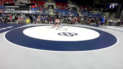 126 lbs Champ. Rd Of 64 - Austin Bernash, PA vs Paul Ruiz, CA