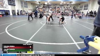 195 lbs Cons. Round 3 - Julian Perea, Servite vs Caleb Zapata, Marina