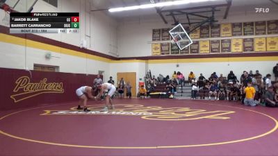 184 lbs 3rd Place Match - Barrett Carrancho, Santa Rosa Junior College vs Jakob Blake, Chabot College