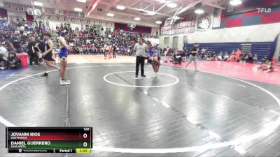 120 lbs Champ. Round 2 - Daniel Guerrero, Sahuarita vs Jovanni Rios, Southwest