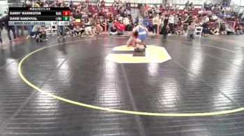 241-258 lbs Round 3 - David Sandoval, Lyman vs Danny Warington, Rawlins