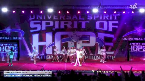 Cheer Extreme - Richmond - Senior Savage [2026 L4.2 Senior Coed Day 2] 2026 Spirit of Hope Grand Nationals