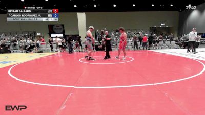 285 lbs Cons. Quarters - Keiran Ballard, Ardmore Takedown Club vs Carlos Rodriguez Jr., Heartland Wrestling Academy