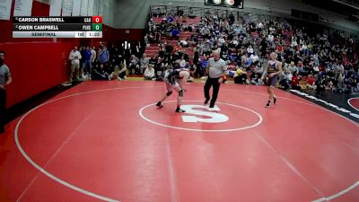 152 lbs Semifinal - Carson Braswell, Corry Area Hs vs Owen Campbell, Plum Hs