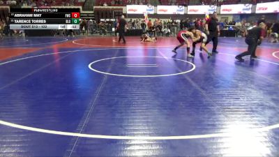 122 lbs Cons. Round 4 - Tarence Torres, Belgrade Little Guy vs Abraham May, Fairfield Wrestling Club