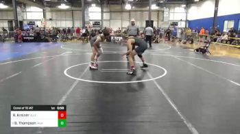 120 lbs Consi Of 16 #2 - Bennett Kreiner, Blue Line Academy vs Bryce Thompson, Highland