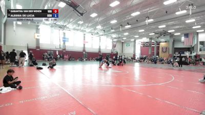 109 lbs Semifinal - Samantha Van Der Weken, Virginia Team Predator vs Alessia De Lucia, Rednose