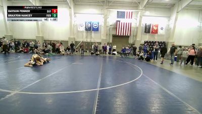 132B lbs Cons. Rd Of 16 - Braxton Hancey, Fremont vs Dayson Fenner, Davis