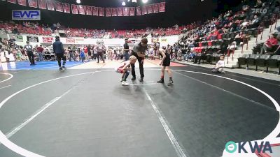 64 lbs Quarterfinal - Hollis Federico, Muskogee Rougher Youth Wrestling vs Kael Camper, Caney Valley Wrestling