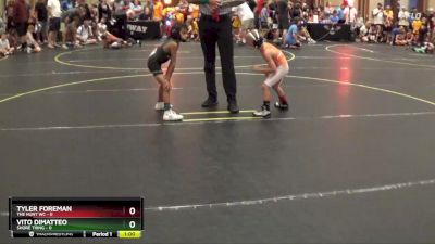 46 lbs Quarterfinals (8 Team) - VIto Dimatteo, Shore Thing vs Tyler Foreman, The Hunt WC