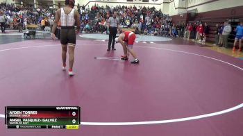 JV-25 lbs Quarterfinal - Angel Vasquez- Galvez, Waterloo East vs Ayden Torres, Dubuque Senior