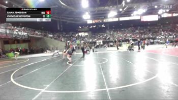 100 lbs Cons. Round 4 - Liana Adkisson, Mtn View Oregon vs Chevelle Boynton, Crook County