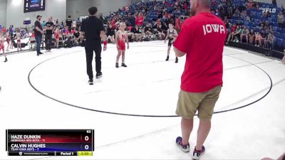 63 lbs Round 3 (4 Team) - Haze Dunkin, Nebraska Red Boys vs Calvin Hughes, Team Iowa Boys