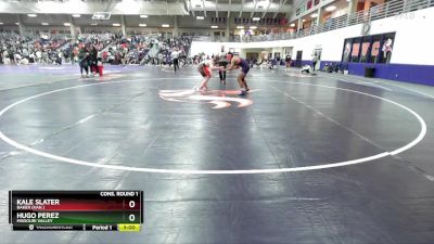 157 lbs Cons. Round 1 - Kale Slater, Baker (Kan.) vs Hugo Perez, Missouri Valley