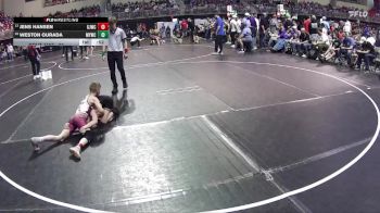 85 lbs Cons. Round 1 - Jens Hansen, Gothenburg Junior Wrestling Club vs Weston Ourada, Mullen Youth Wrestling Club