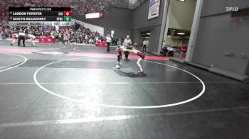 130 lbs Champ. Round 2 - Jaxcyn McCartney, Belmont-Platteville Youth Wrestling Club vs Landon Forster, Spring Valley / Elmwood