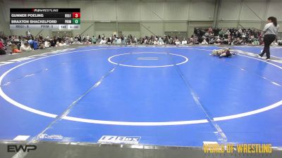 46 lbs Rr Rnd 3 - Gunner Poeling, Regulators 9U 1 vs Braxton Shackelford, Prime 9U