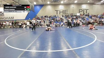 64 lbs Champ. Round 2 - Drake Hansen, Westlake vs Aiden Sanchez, Sanderson Wrestling Academy