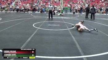 64 lbs Quarterfinal - Conner Hart, Maize Wrestling Club vs Derek Devine, Hoisington Cardinals