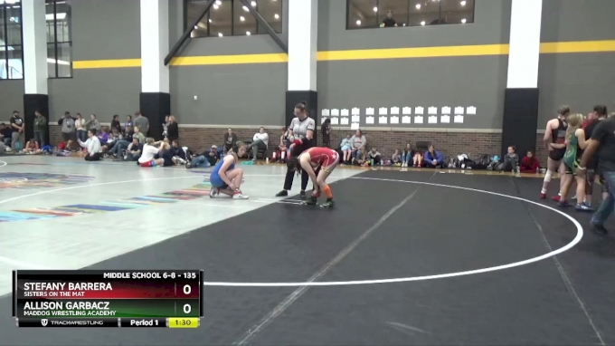 135 lbs Quarterfinal - Allison Garbacz, MadDog Wrestling Academy vs ...