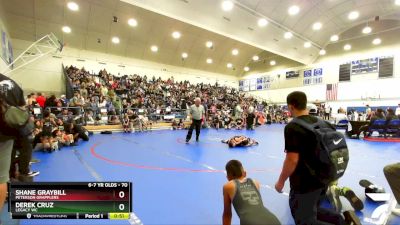 70 lbs Round 3 - Derek Cruz, Legacy WC vs Shane Graybill, Peterson Grapplers