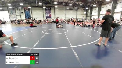 95 lbs Rr Rnd 3 - Aiden Hensley, The Wrestling Mill vs Ryan Blewett, Triumph Maize