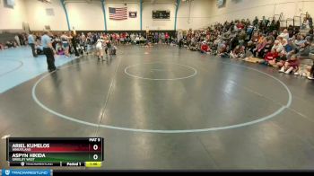 129-131 lbs Round 3 - Ariel Kumelos, Wheatland vs Aspyn Hikida, Greeley West