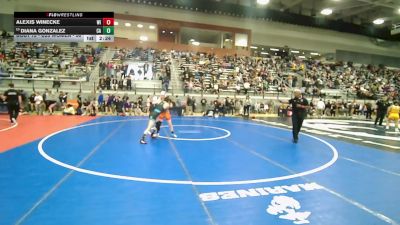 U23 Women - 50 lbs Champ. Round 1 - Alexis Winecke, WI vs Diana Gonzalez, CA