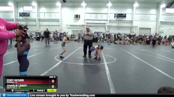 52 lbs Round 4 (8 Team) - Zoey Eicher, Phoenix vs Charlie Leroy, South Hills