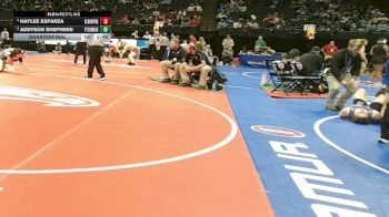 145 Class 1 lbs Quarterfinal - Addyson Shepherd, Ft. Zumwalt East vs Haylee Esparza, El Dorado Springs