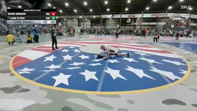 120 lbs Cons. Round 2 - Liam O`Dea, Cobbler Kids Wrestling vs Bode Minder, Pierre Wrestling Club
