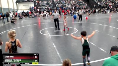 43 lbs Champ. Round 1 - Zeke Gray, Millard South vs Dominic Prather, Loomis Wrestling Club