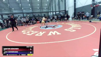 132 lbs Champ. Round 2 - Sawyer Keinonen, OR vs Jack Giangrasso, CA