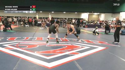 190 lbs Quarterfinal - Michael White, IN vs Ryder Wilder, GA