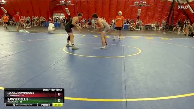 180-180 A Round 2 - Logan Peterson, Cumberland vs Sawyer Ellis, Waunakee