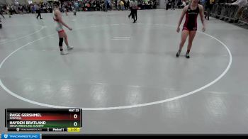 140 lbs Champ. Round 1 - Paige Gershmel, Montana vs Hayden Bratland, Ubasa Wrestling Academy