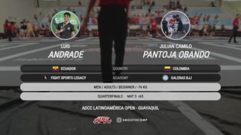 Julian Camilo Pantoja Obando vs Luis Andrade 2026 ADCC Ecuador Open