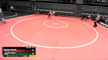 147 lbs Cons. Round 5 - Blake Ziesler, Park City vs Jorden Hess, Weber