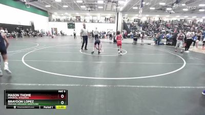 65 lbs Quarterfinal - Braydon Lopez, Proving Grounds Wrestling vs Mason Thome, Immortal Athletics