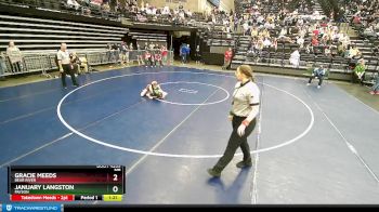 4A 105 lbs Cons. Round 3 - January Langston, Payson vs Gracie Meeds, Bear River